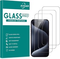 3 Pack iPhone 15 Pro Glass Protector