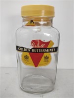 Golden Buttermilk Glass Jar