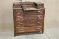 Vintage (6) Drawer Dresser,19"x42"x42" Approx. &