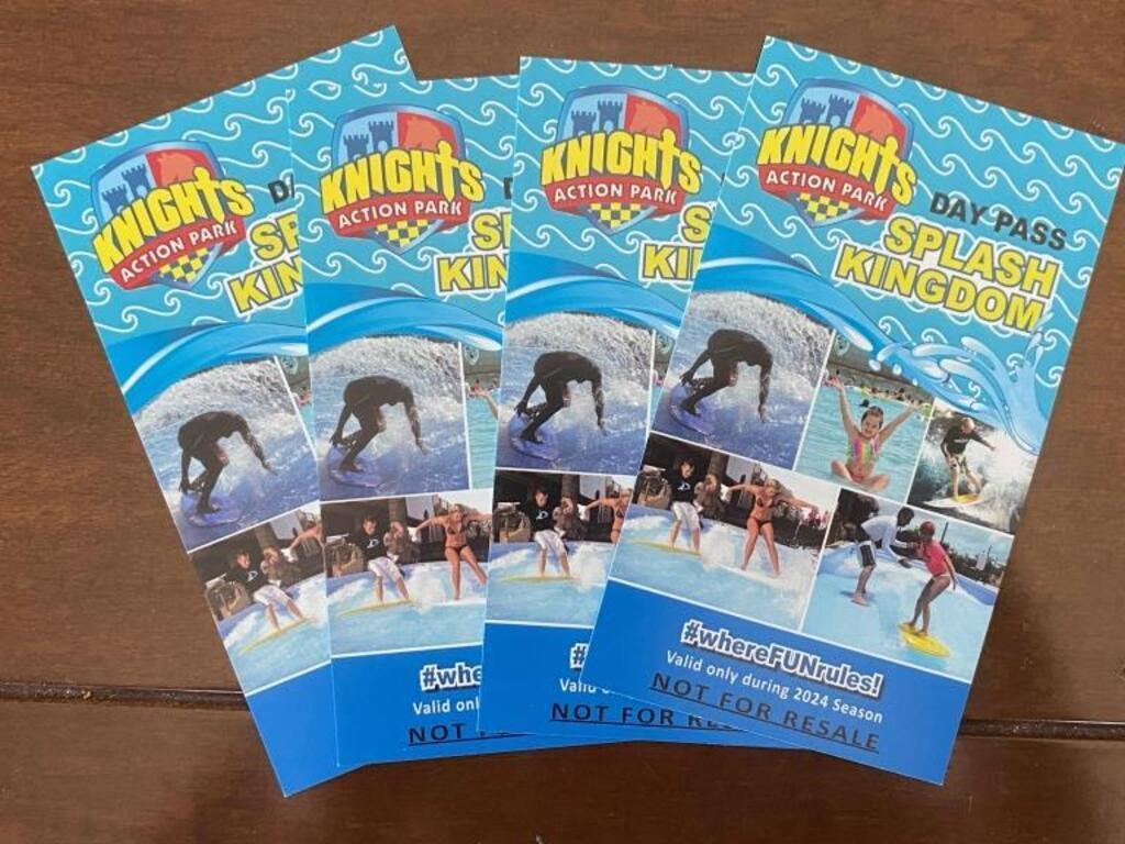 4 Knight's Action Park day passes