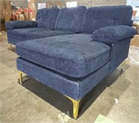 FM1061  3 Seat Blue Upholstered Sectional