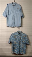 Men's Fishing Short Sleeve Button Up Fishing