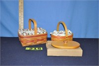 (2) Longaberger baskets incl. 1997 Mother's Day, &