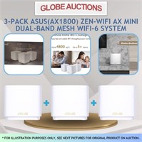 3-PACK ASUS DUAL-BAND MESH WIFI-6 SYSTEM(MSP:$299)