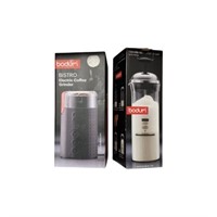 Bodum Coffee Grinder and Milk Frother