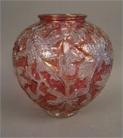 7” Consolidated Pine Cone Vase – Cranb. Flash/