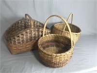 3 Split Baskets with Handles