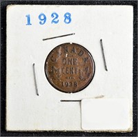 1928 1c CANADA PENNY ONE CENT COIN