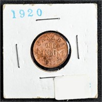 1920 1c CANADA PENNY ONE CENT COIN High Grade