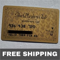 Vtg The Playboy Club Executive Key Card exp 1984