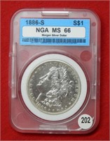 1886 S Morgan Silver Dollar   ***