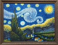 Original in Manner of Van Gogh, Canvas, 36 x 48"