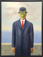 Original in Manner of Rene Magritte 48 x 36"