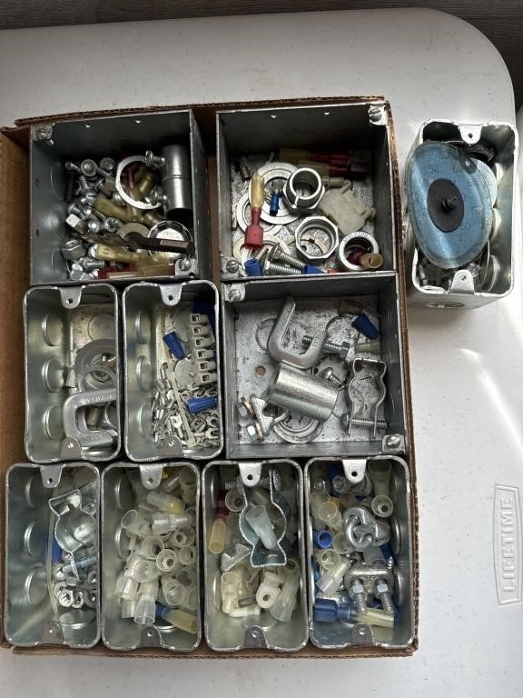 Electrical boxes, ties, miscellaneous