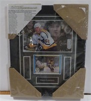 Mario Lemieux Sealed Framed Picture Name Plate