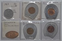 43 - Misc Foreign Coins in 2x2 Holders
