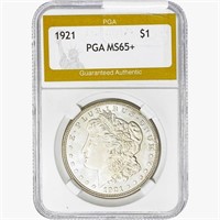 1921 Morgan Silver Dollar PGA MS65+