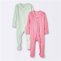 Baby 2pc Waffle Sleep N' Play - Cloud Island Pink