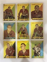 1958 Topps Hockey Cards Lot