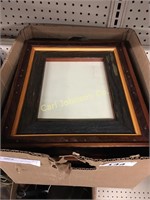 BOX W/BARN WOOD PICTURE FRAMES