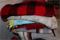 Lot of Blankets & Fleece Throws