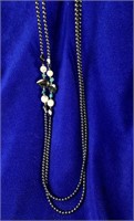 Zuni Bear Turquoise, hematite & Bead Necklace