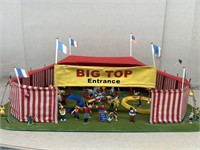 Big top entrance scenery-dimemsions are (tent is