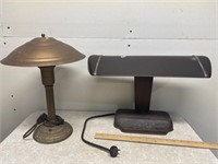 (2) Vintage Desk Lamps