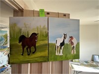4 canvas paintings
