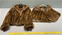 Ladies Fur Coat & Stole