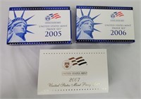2005 - 2007 U S Mint Proof Sets
