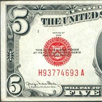 $5 1928 F United States Note