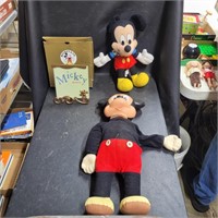 2 Mickey Mouse Dolls & Frame from Walt Disney