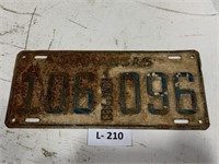 Arkansas 1936 License Plate