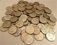 (100) 40% Silver Kennedy Half Dollars
