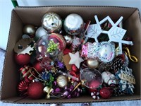 Box Lot of variety of Christmas ornaments