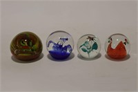 4 ARTGLASS PAPER WEIGHTS