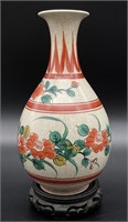 Asian Vase on Stand