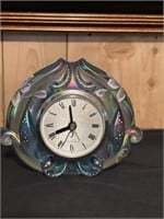Fenton carnival glass clock