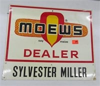 Moew's 2 Side Tin Sign 20x24