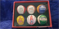 Set Of (6) Collector Baseballs