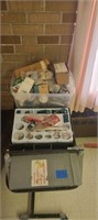 Cart of Miscellaneous Parts, Tile Cutter