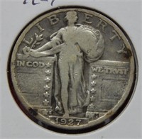 1927 S Standing Liberty Silver Quarter