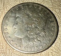 1885 US Peace Silver Dollar Coin