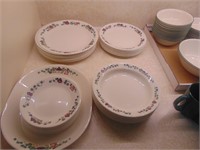 Corelle dish set and mugs