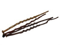 Twisted Wood Walking Sticks With Knobs