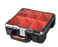 TACTIX Plastic Portable Tool Box with 6 Bins