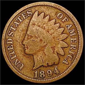 1894 Indian Head Cent LIGHTLY CIRCULATED