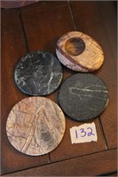 Stone Coasters and a Candle Holder