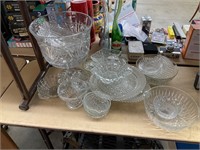 Large lot of glassware